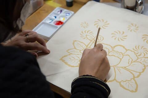 Private Sanuki Norizome Workshop in Kotohira