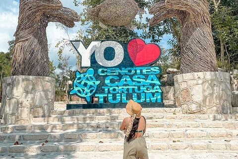 Cenotes-tur: Tulum-ruinerna, Ahau-skulpturen, Playa del Carmen