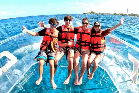 Utforsk Karibia i Amazing Clear Boat Tour i Cozumel
