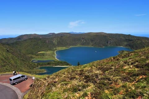 Höjdpunkter i São Miguel West: Sete Cidades, Lagoa do Fogo & Lunch