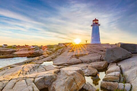 Excursion au coucher du soleil en petit groupe à Peggy's Cove au départ d'Halifax