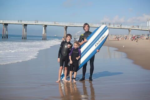 2 timers privat gruppe surf lektion i Santa Monica
