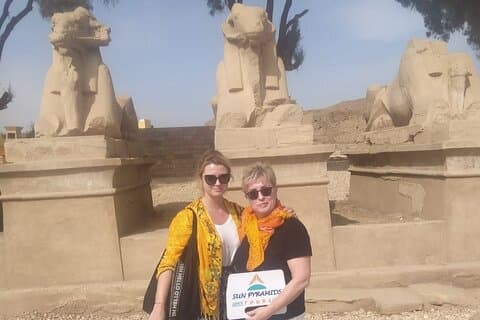Omvisning på Østbredden i Luxor i Egypt