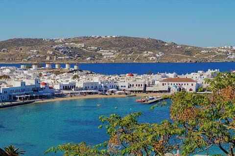 Visite de groupe de 10 jours, Mycènes, Delphes, Météores, Santorin et Mykonos