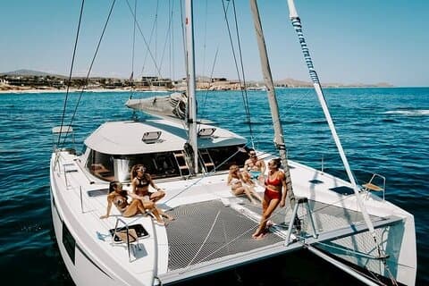 Privat luksus cruise i solnedgang i Cabo San Lucas