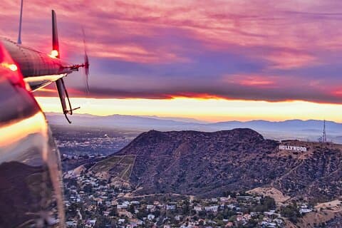 Privat helikoptertur i Hollywood Skylt, stränder och mer