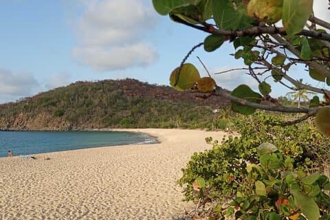 St.Martin-St.Maarten : Liten grupp, Kustvandring och simtur