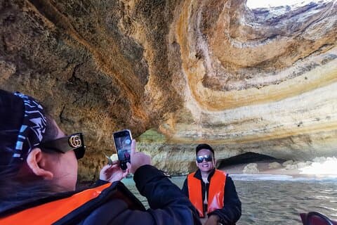 Algarve Private Tour från Lissabon med Benagil Caves Båttur