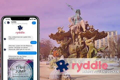Selbst gefuehrte Stadtrallye in Berlin Mitte auf dem Smartphone