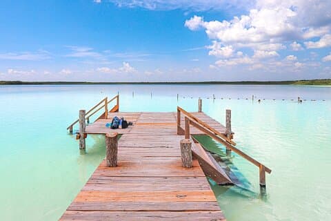Kaan Luum Lagoon med Cenote Zemway, Mutulha og Zacil Ha