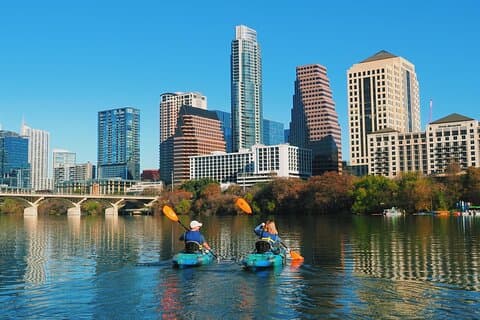 Guidet kajaktur i centrum af Austin