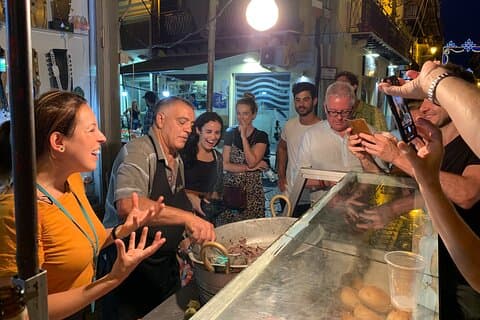 Original Night Street Food Tour of Palermo with Local -by Streaty