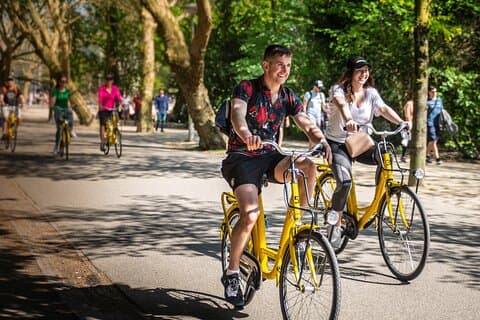 Die Original Bike Tour von Amsterdam Highlights und versteckten Straßen
