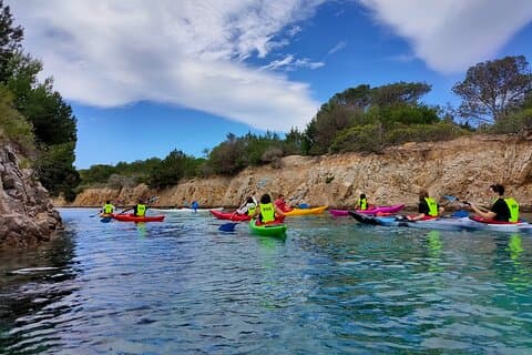 Private kayak tour at sunset in Biderosa oasis