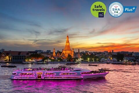 5-stjärnig lyxig middagskryssning i Bangkok på underbar pärlkryssning