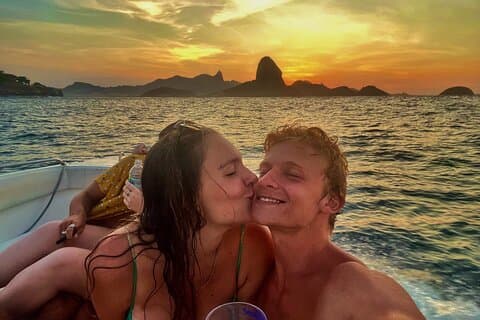 Rio de Janeiro: Motorbåtstur med solnedgång och öl!