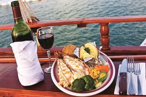 Jantar romântico de lobster em Cancun (no pôr do sol ou à noite) (2x1)