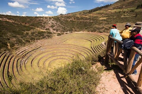 Halvdags saltgruver i Maras og Inca Terraces of Moray fra Cusco