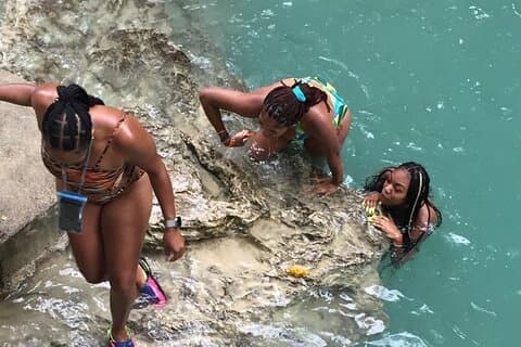Ridning, Bluehole Secret Falls, Dunns River-tur från Montego Bay