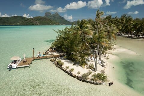 Tag auf einer Privatinsel in Bora Bora – allein auf der Welt