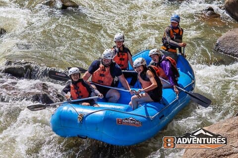 Aventure de rafting en famille