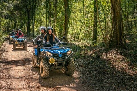 Quad-utflukt i Maremma med grilling i skogen