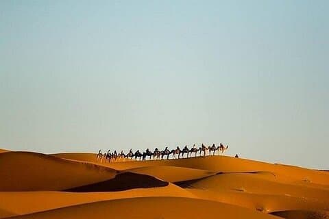 Night In Merzouga Desert, Camel, Jeep, Tent With Private Bathroom