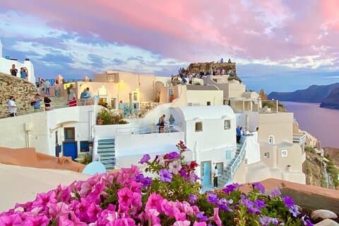 Santorini höjdpunkter privat halvdagstur