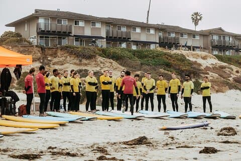 Surflektion i grupp