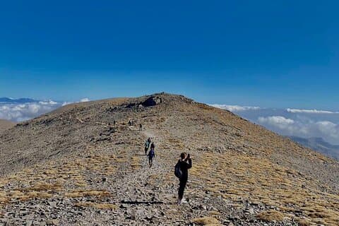 Vandring till Mount Psiloritis / Ida Mountain 2456m. med en Guide