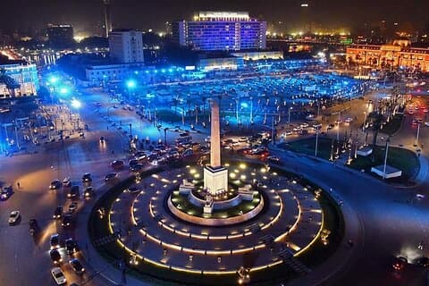 Tour de El Cairo de noche