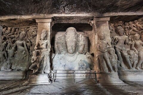 Mumbai Elephanta Caves Group Tour Half-Day All Including Guide