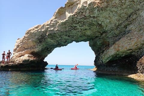 4-hour Guided kayaking trip around Agia Napa Sea Caves