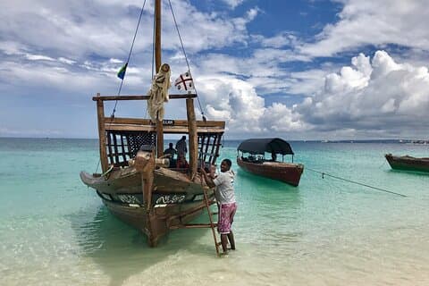 Excursion en mer à Nakupenda connue sous le nom d'île en voie de disparition