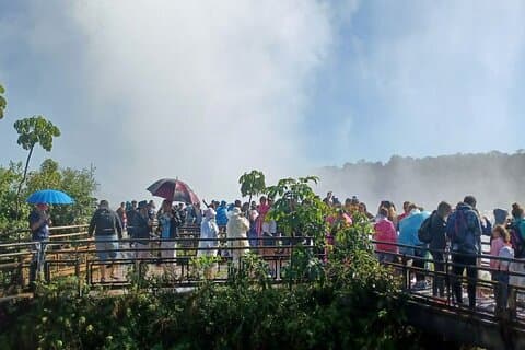 Iguaçu: Brazilian Side Falls, bådtur, fuglepark – billetter og frokost inkluderet