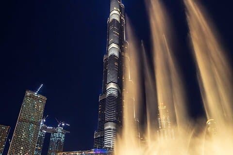 Burj Khalifa 124:e översta våningen biljett kväll PVT Transfer