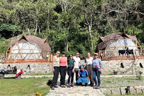 4-daagse Salkantay-trektocht naar Machu Picchu met overnachting in de Sky Domes Eco-Lodge