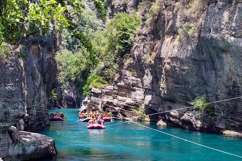 Familie rafting tur på Köprülü Canyon Inkl. lunsj fra Alanya