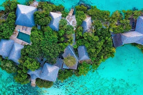 Island Pongwe; Secret Garden; The Rock Restaurant; Salaam Cave