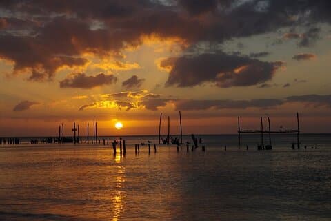Excursion privée au coucher du soleil sur l'île d'Holbox