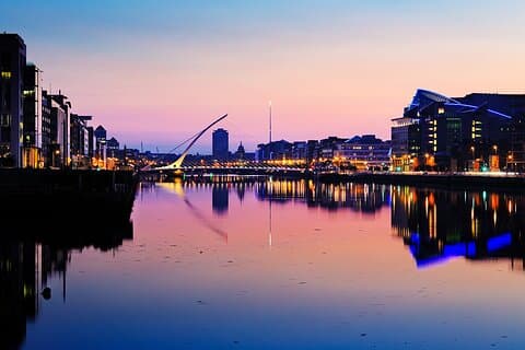 Dublin Live-guidet panoramisk nattbusstur med åpen topp