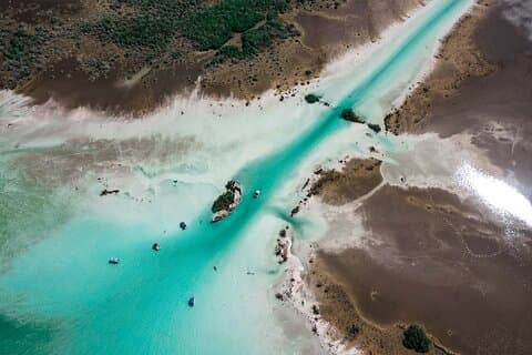 Tour of the La Laguna Seven colors in Bacalar
