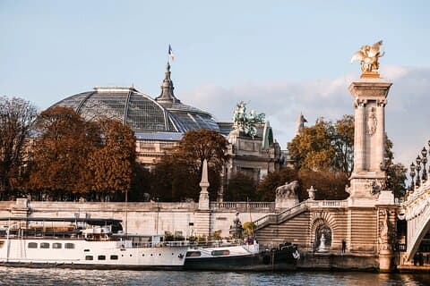 Tour privato di mezza giornata a Parigi e crociera con cena sulla Senna con prelievo dall'hotel