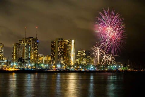 Waikiki Friday Fireworks Cruise with Shuttle Option