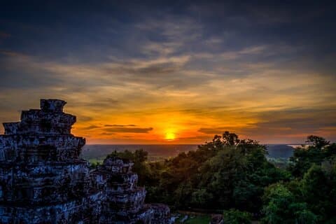 Angkor Wat heldags 'lille gruppe med solnedgang og rejseguide