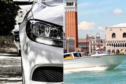 Traslado privado de llegada desde el aeropuerto de Venecia al hotel en el centro de Venecia