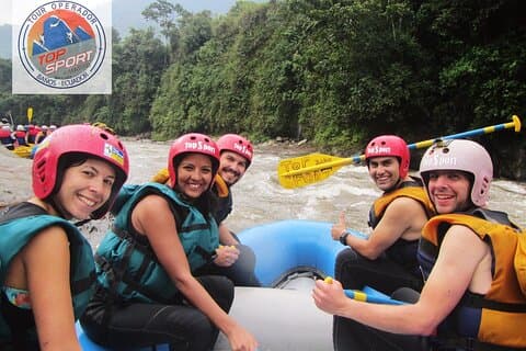Rafting Baños Ecuador niveau III+ og IV