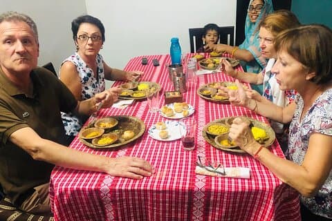Family cooking experience in Jaipur, including transport & meals
