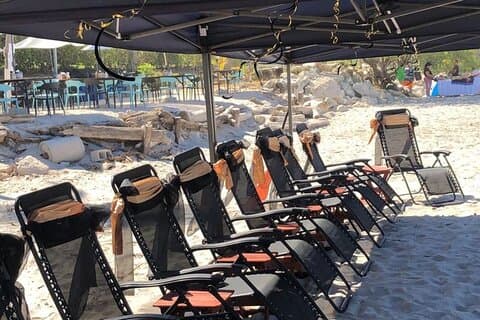 Festas e eventos na praia com tudo incluído na Praia do Flamingo/Penca da Penca/Praia da Concha