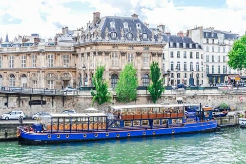 Cruzeiro de 4 horas no Le Marais e no rio Sena com almoço com embarque no hotel de Paris